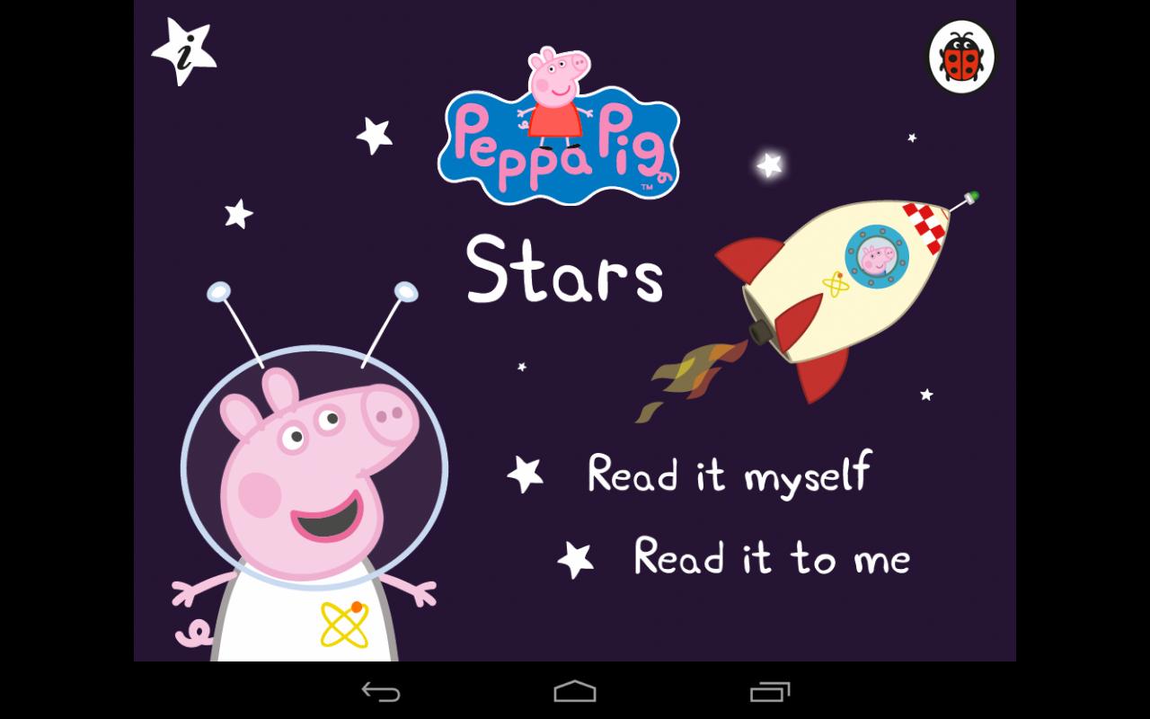 Android application Peppa Pig Stars screenshort