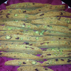 Holiday Biscotti With Cranberries and Pistachios