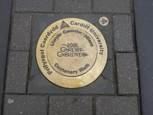 Cardiff Centenary Walk Marker 26