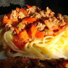 Quick Meat Sauce and Shells