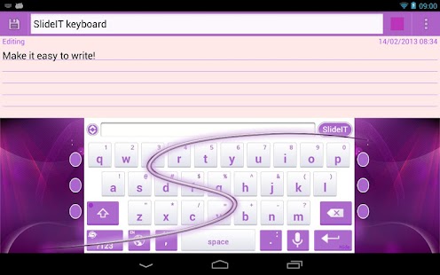 How to download SlideIT Abstract Purple Skin 4.0 mod apk for android