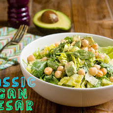Classic Vegan Caesar With Avocado & Chickpeas