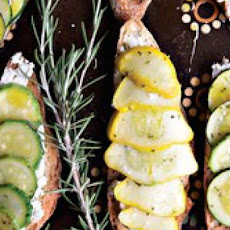 Deborah Madison's Summer Squash Tartines with Rosemary and Lemon