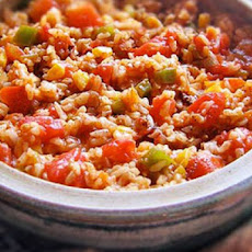 Spanish Rice Bake Recipe with Brown Rice