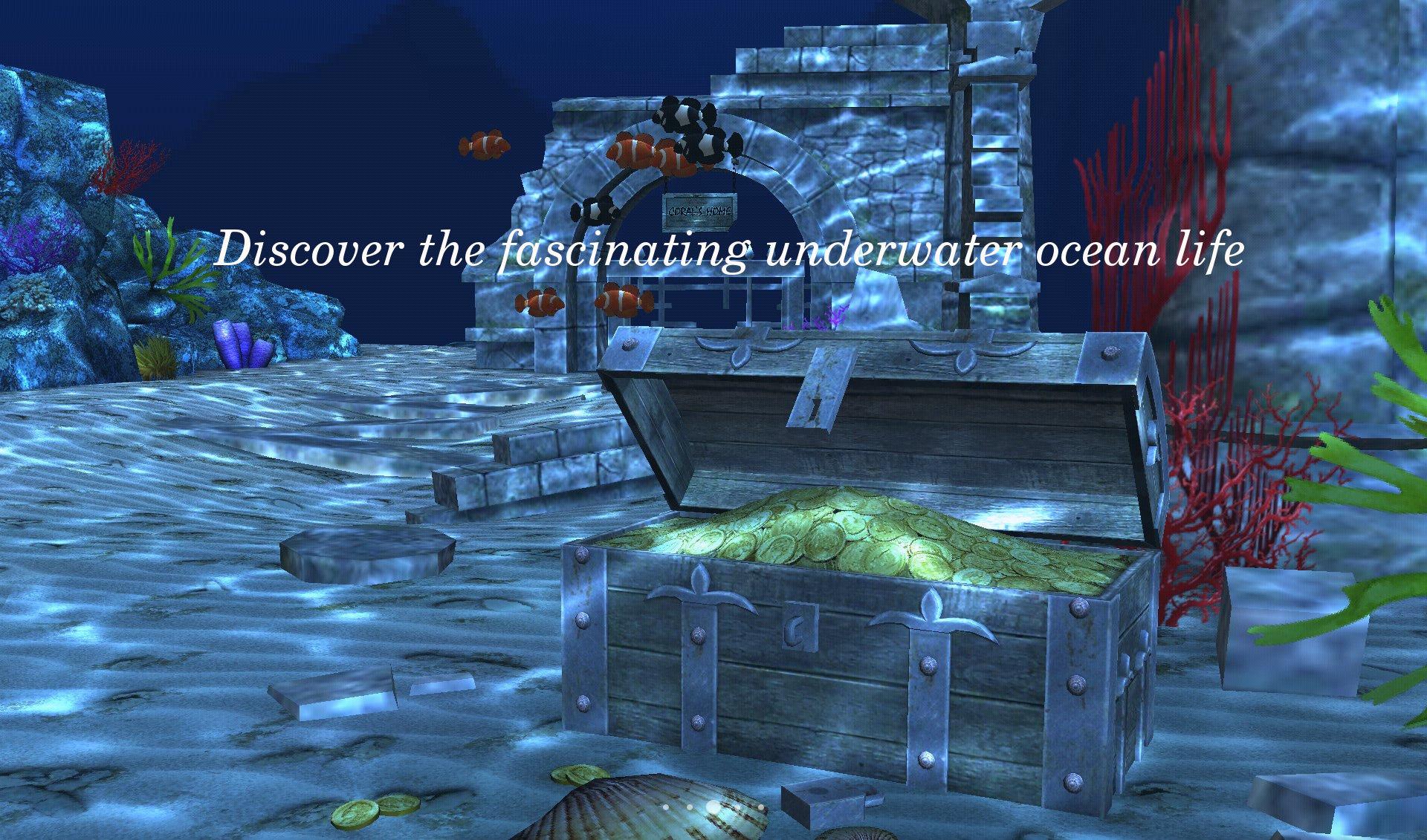 Android application Live Wallpaper - 3D Ocean : World Under The Sea screenshort