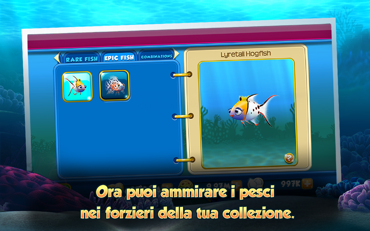 Android application Nemos Reef screenshort