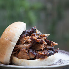 Barbecued Pork Shoulder on a Gas Grill