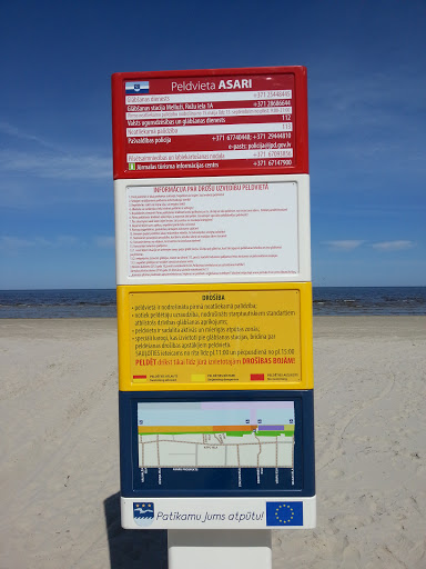 Asari Beach Sign