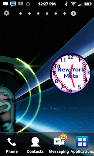 NY METS Anolog Clock Widget