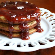 Peanut Butter and Jelly Oatmeal Pancakes