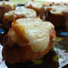 Manchego and Serrano Crostini