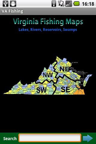 Virginia Fishing Maps - 10K