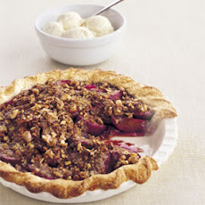 Plum Streusel Pie with Lemon-Lime Ice Milk