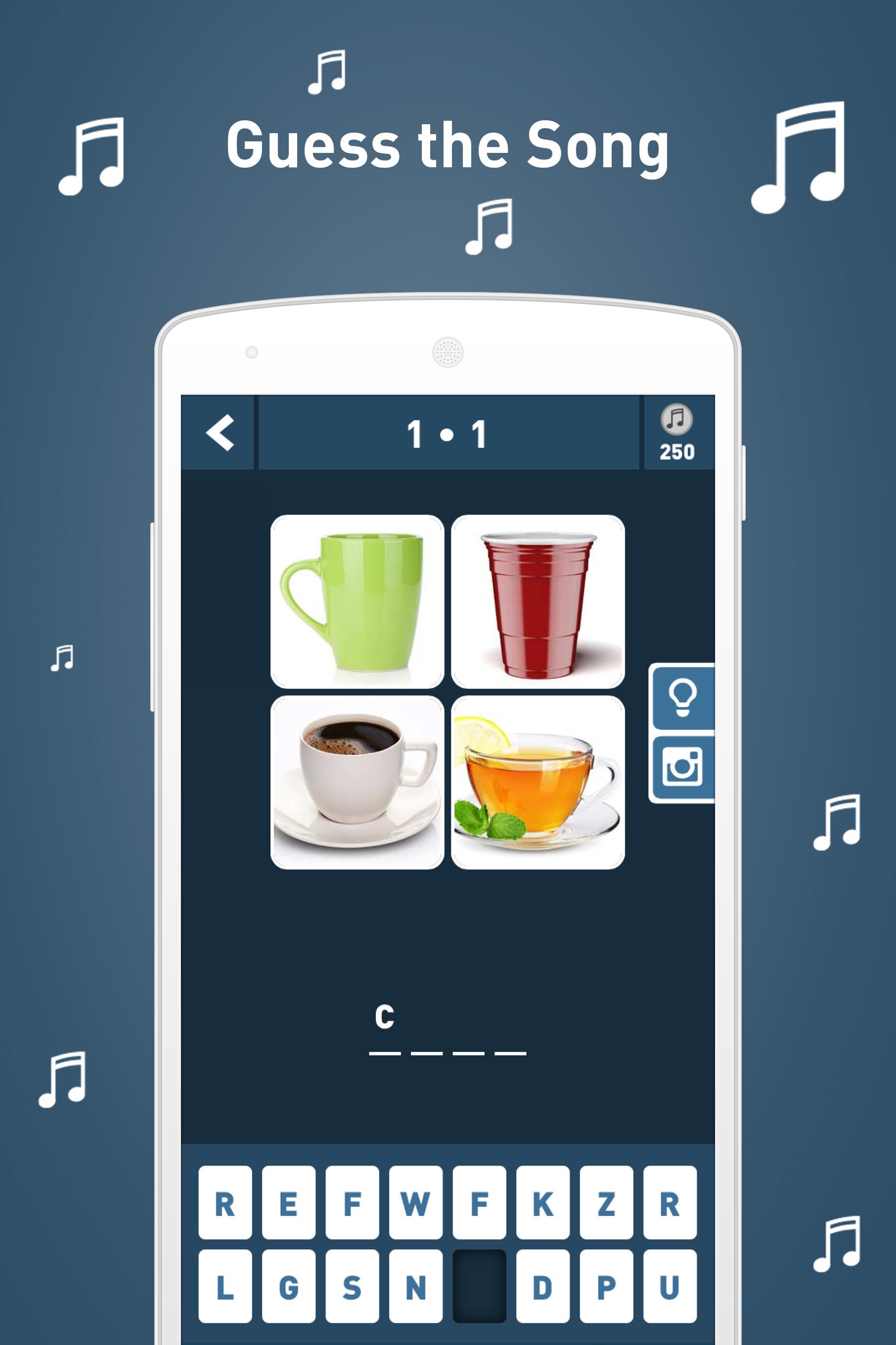 Android application Pic the Song - Music Puzzles screenshort