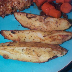 Crispy Potato Wedges With Mustard