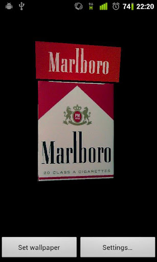 【免費個人化App】Marlboro Red 3D Live Wallpaper-APP點子