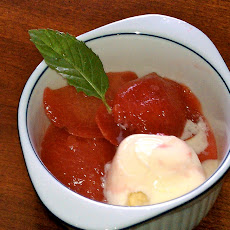 Mojito Poached Plums