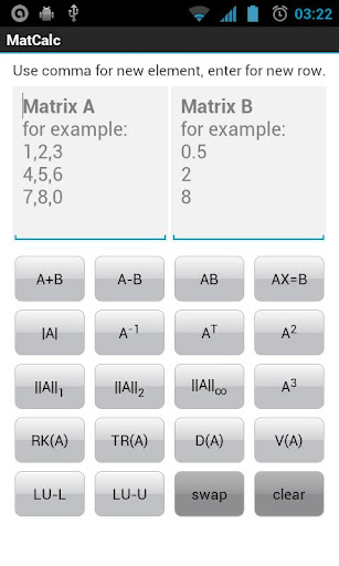 MatCalc - Matrix Calculator