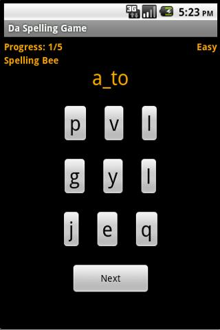 da-spelling-game for android screenshot