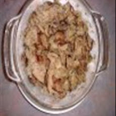 Baked Mushroom Bacon Rice