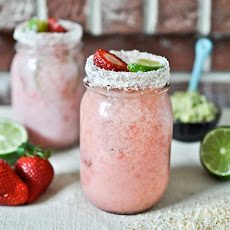 Fresh Strawberry Coconut Margaritas