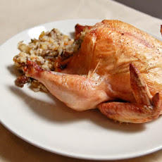 Tropical Fruit Stuffed Cornish Hens