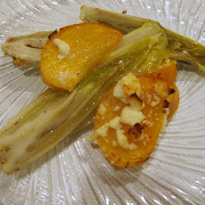 Roasted Endive with Persimmon, Citrus and Feta
