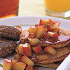 Corn Cakes with Apples and Sausage