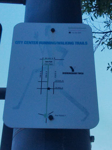City Center Running and Walking Trail Sign