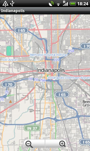 Indianapolis Street Map