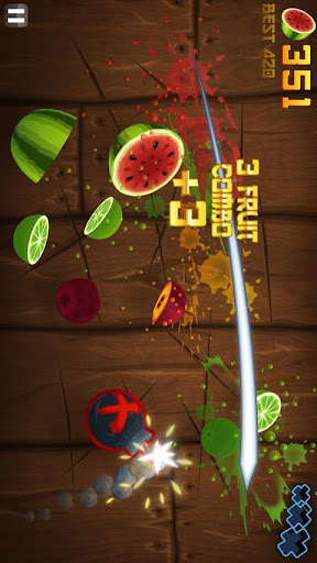 fruit-ninja-thd-free for android screenshot