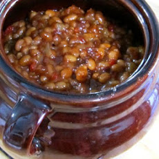 Baked Beans With Pineapple and Plantain