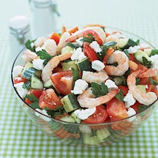Greek Salad with Shrimp