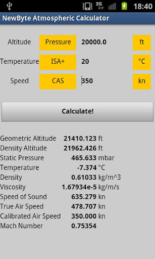 Atmospheric Calculator Free