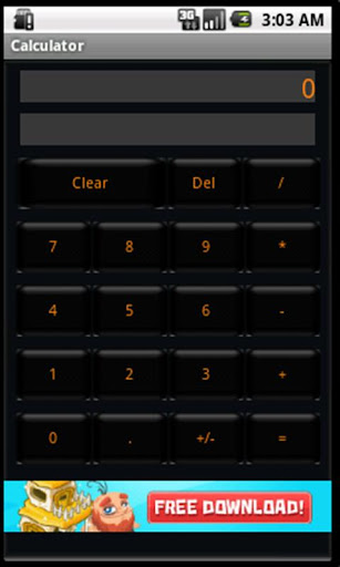 Basic Calculator Black