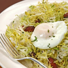 Frisee Salad with Lardons and Poached Eggs