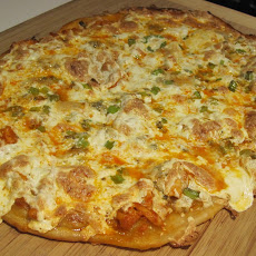 Thin Crust Buffalo Chicken Pizza