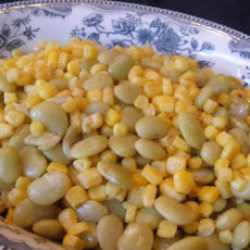 Baby Lima Beans and Corn