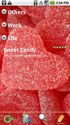 Ultra Notes theme - Candy H 0