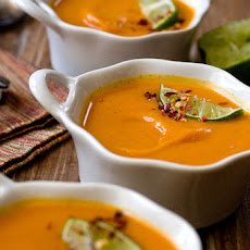 Sweet Potato Soup With Ginger & Vanilla