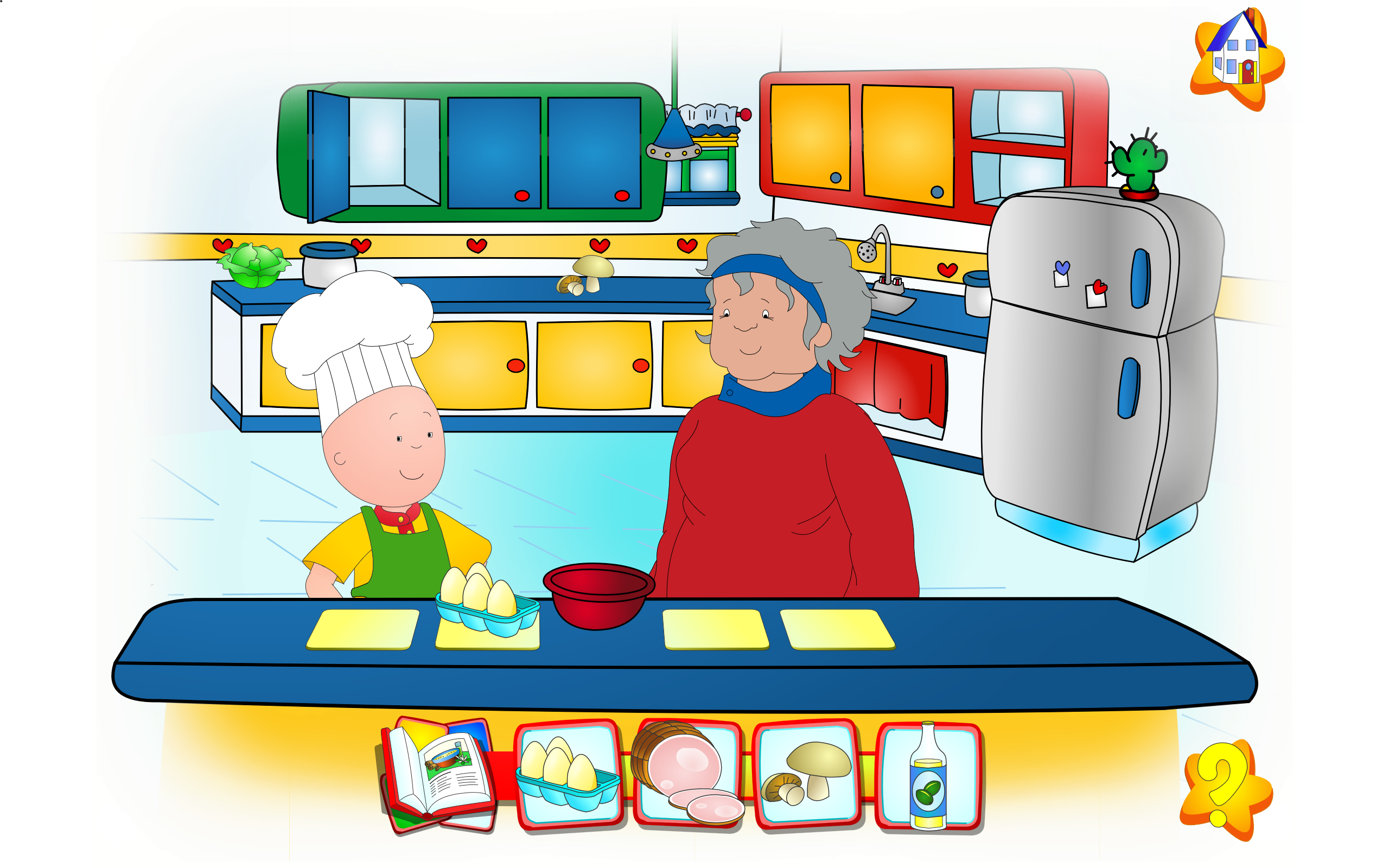 Android application Caillou Lets Pretend screenshort