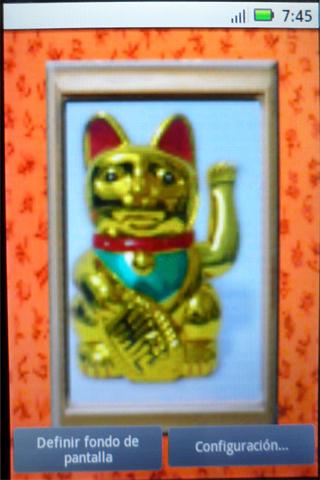 Livewallpaper fortune cat