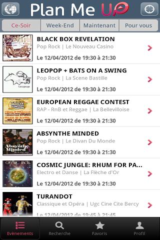 Plan Me Up : l'agenda sorties