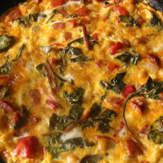 Chickpea, Spinach, and Chorizo Fritatta