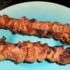 Garlic-Mustard Grilled Beef Skewers