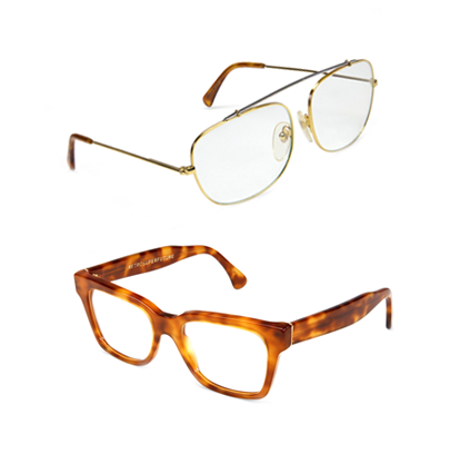 Gafas de pasta vs. Gafas metálicas