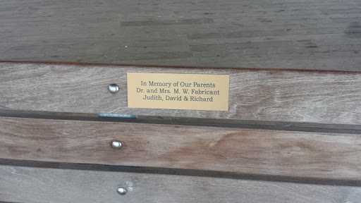 Dr. and Mrs. M. W. Fabricant Memorial Bench