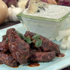 Hot Wings with Blue Cheese-Yogurt Sauce