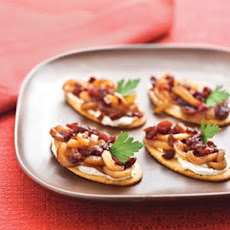 Caramelized Onion-Cranberry-Cream Cheese Bites