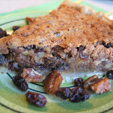 Tipsy Raisin Pecan Pie